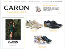 Tablet Screenshot of caronchaussures.com